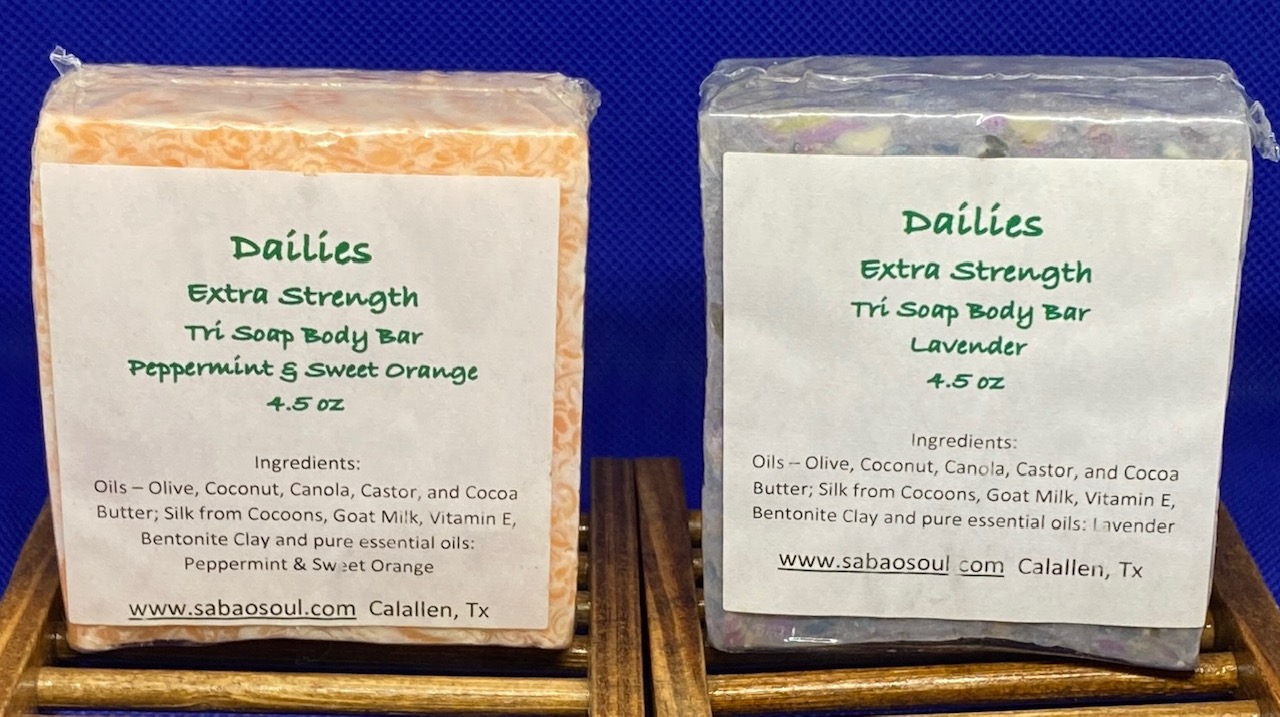 Dailies - Extra Strength Body Bars - Various Essential oils - 5 oz