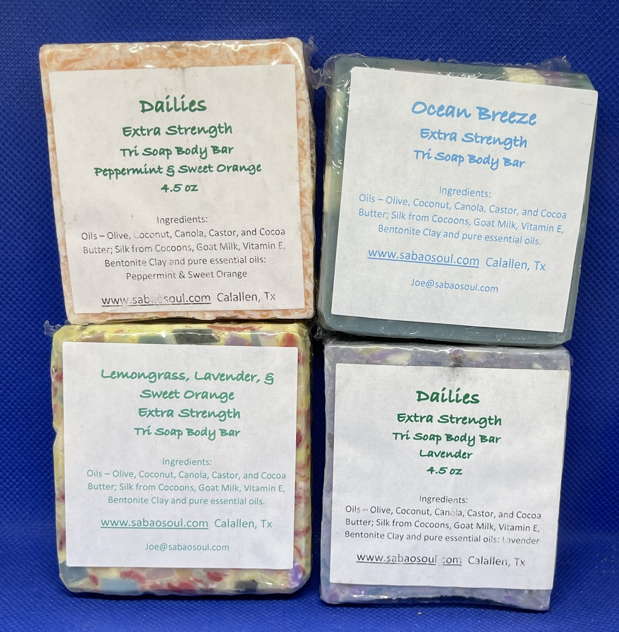 Dailies - Extra Strength Body Bars - Various Essential oils - 5 oz