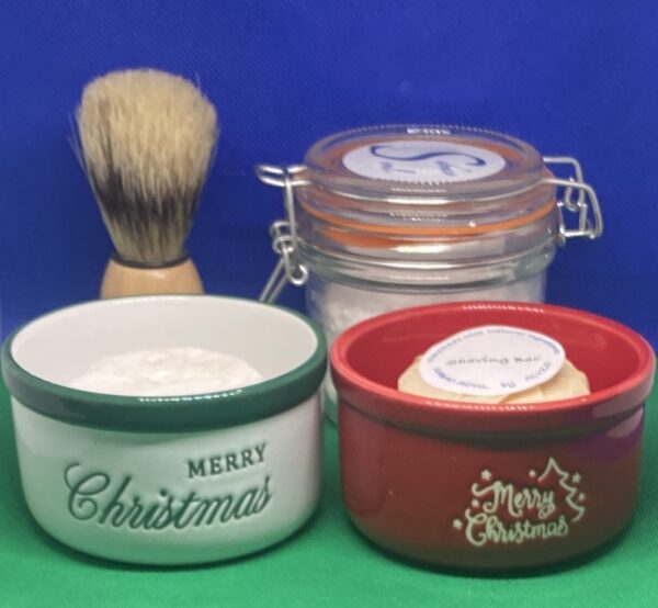 Sabao Soul Shaving Bar/Jar/Bowl and Badger Brush Set