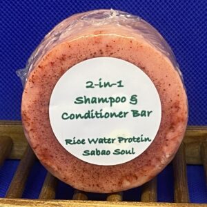 2-in-1 Shampoo and Hair Conditioning Bar 3 oz - Peppermint, Sandalwood, Sweet Orange and Tea Tree Oils