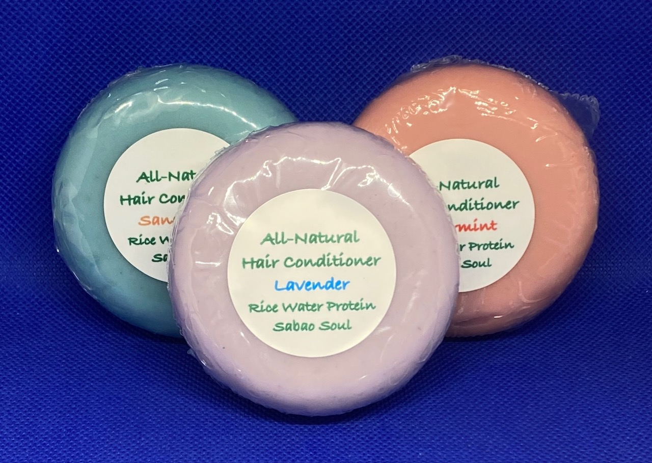 Hair Conditioning Bar 3 oz - Various Essential Oils & Rice Protein