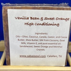 Signature High Conditioning Premium Body Bar  - Vanilla & Sweet Orange (5 oz)