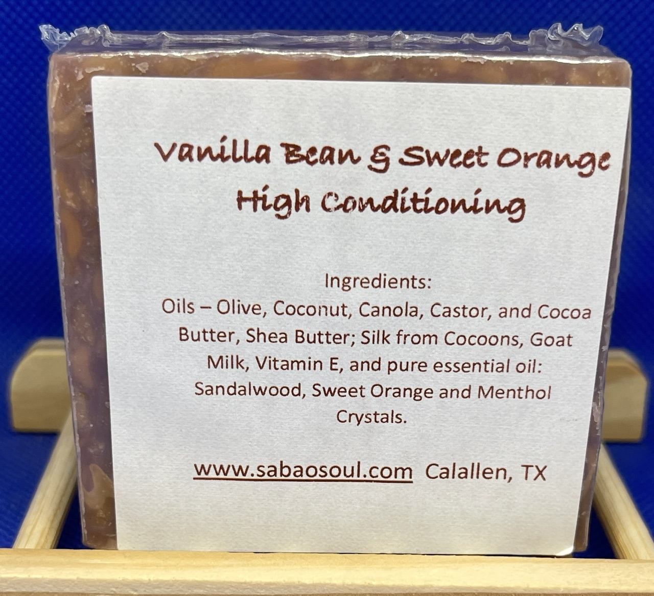 Signature High Conditioning Premium Body Bar - Vanilla & Sweet Orange (5 oz)